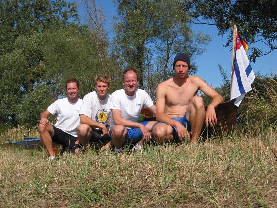 Gruppenfoto: Nicolas, Otto, Volker, Robin